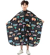PERFEHAIR Kids Hair Cutting Cape, Cute Cars Pattern, Barber Haircut Cape Cover for Children, Baby...