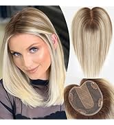 EMMOR Real Hair Toppers for Women Human Hair Toppers for Thin Hair 5