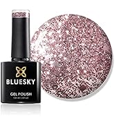 BLUESKY Gel Nail Polish Color S06N Pink Gold Soak Off LED UV Light - Chip Resistant & 21-Day Wear...