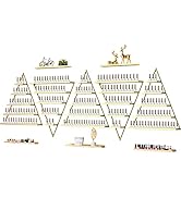 10PCS Metal Wall-mounted Nail Polish Storage Racks, Lorvain 5 Tiers Gold Triangular Display Rack ...