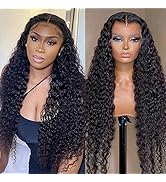 30 Inch Deep wave Lace Front Wigs Human Hair Pre Plucked 180% Density 13X6 HD Transparent Brazili...