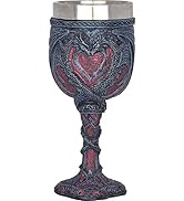CUZOKOLA Medieval Black Dragon Wine Chalice Goblet | Dungeons and Dragon Cup for Party Decoration...