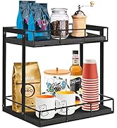 Coffee Station Organizer Coffee Pod Holders, 2 Tier Coffee Bar Accessories Organizer Shelf, Coffe...