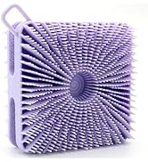 WETANG Silicone Body Scrubber, Dual-Sided Design Exfoliating Body Scrubber and Scalp Massager, Sh...