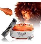 VOLLUCK Orange Temporary Hair Dye Wax 7.06 oz Natural Instant Hair Color Wax Pomades, Hair Stylin...