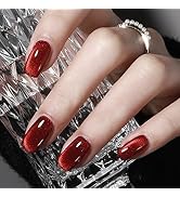 AHAMIOU Crystal Cat Eye Gel Polish Kits Magnetic Nail Polish Set Holographic Cats Eyes Gel Nail P...
