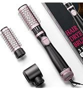 Tresses Touch 3-in-1 Hair Dryer Brush Blow Dryer with Interchangeable Heads, Hair Styling Tools f...