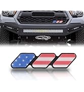 Sodcay 1 PC Tri-Color Grille Badge Emblem Decoration Accessories Compatible with Tacoma 4Runner T...