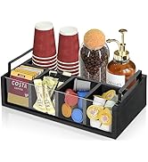 Countertop Coffee Bar Accessories Organizer, Farmhouse Coffee Station Organizer for Coffee Bar De...