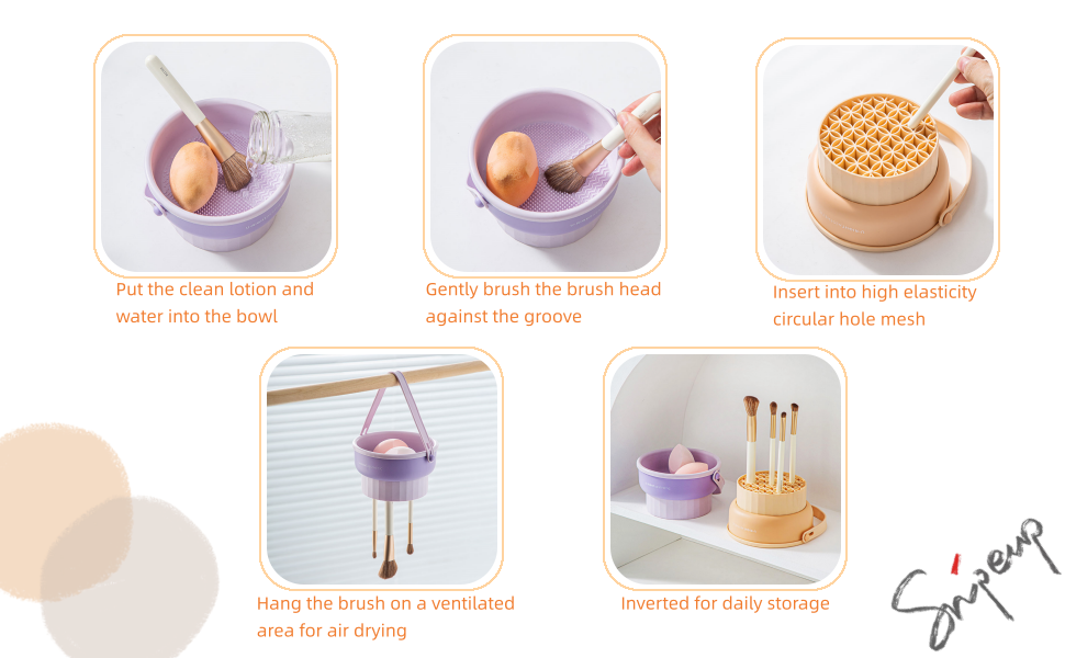 Makeup brush cleaner