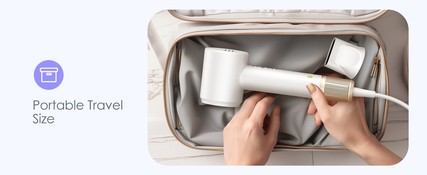 Hair Dryer Diffuser with Ionic Blow Dryer for Women