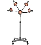 SEANESZTI Hair Dryer, 5 Head Infrared Heat Lamp, Adjusting Height Styling Perming Dryer, Salon He...