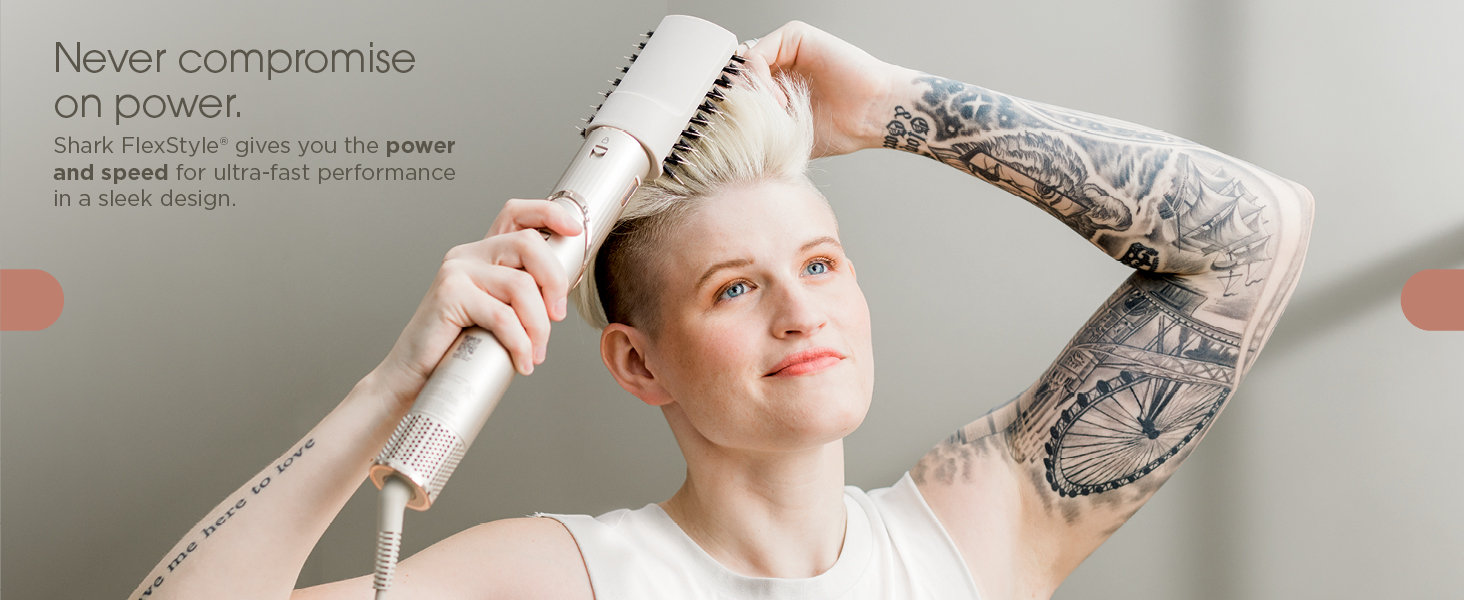 dry hair and split ends. Extreme heat. So Shark FlexStyle dries & styles with no heat damage