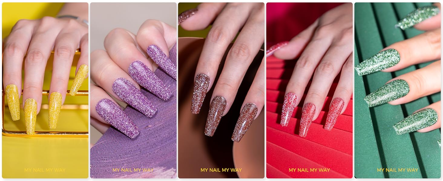 BURANO Reflective Glitter Gel Polish-3