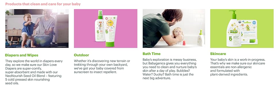 diapers wipes baby baths baby skincare