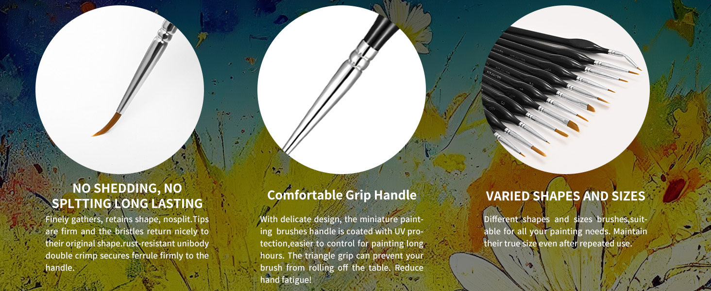paint brush set acrylic paint brushes