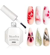 MelodySusie Hema Free Blooming Gel for Nail Design, Marble Watercolor UV Nail Polish, Spreading E...