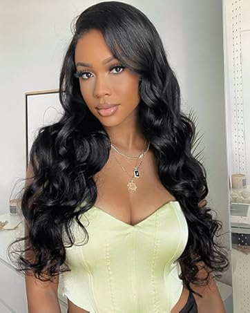 13x4 lace front wigs human hair HD Transparent Lace Frontal Wigs Natural Black