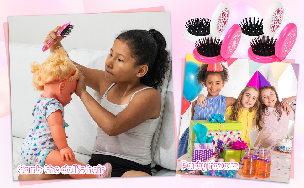 girls foldable brush