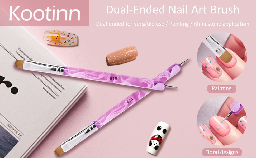 DUAL-ENDED NAIL ART BRUSH