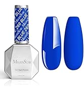 MelodySusie Thick Royal Blue Gel Nail Polish,0.5fl oz Soak Off UV LED Bright Navy Blue Gel Polish...