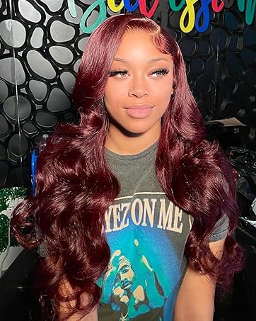 Brown Human Hair Lace Front Wigs Can be Dyed,Curled, Styled and Do Any Part as Your Own Hair