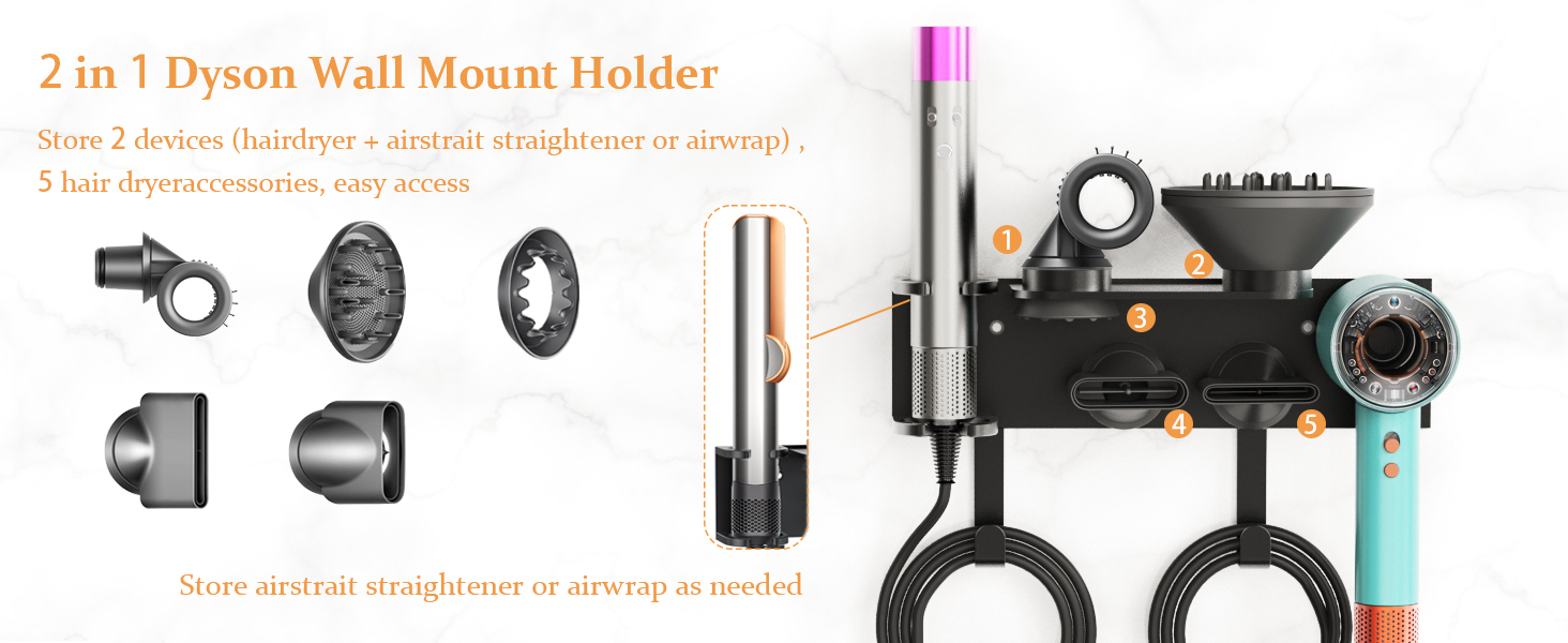 dyson hairdryer airwrap styler attachment stand