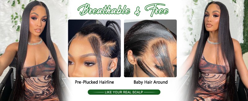 Straight Lace Front Wigs Human Hair