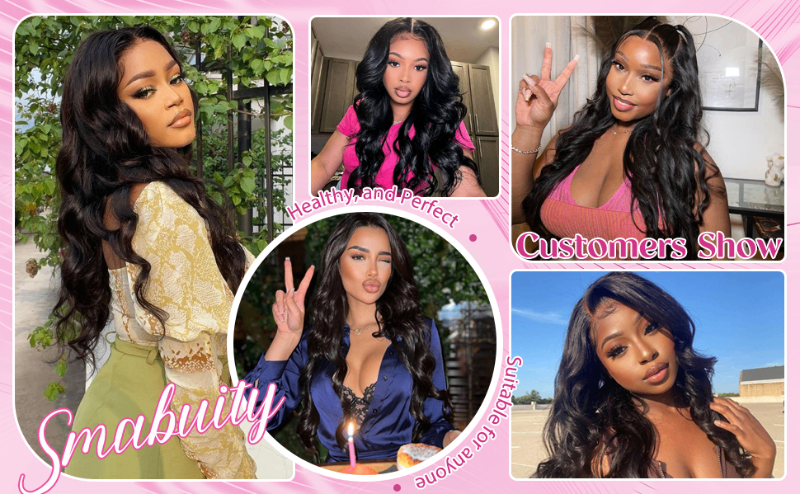 180% Density Body Wave Lace Front Wigs Human Hair