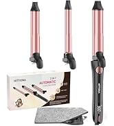 Rotating Curling Iron - 3 in1 Automatic Curling Iron with Interchangeable CurlingWand, 3/4, 1 1/4...
