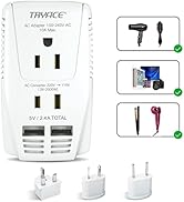 TryAce 2000W Travel Voltage Converter Step Down 220v to 110v Power Converter for Hair Dryer Strai...