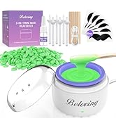 Nose Hair Wax Kit, Mini Wax Warmer for Eyebrow Ear Hair Removal, Portable Wax Melter Waxing Machi...