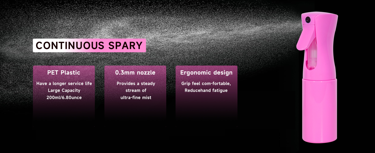 hair water spray bottle