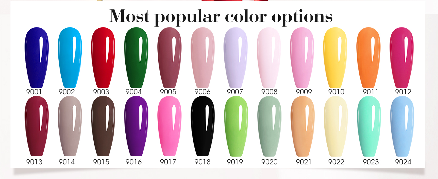 gel nail polish set