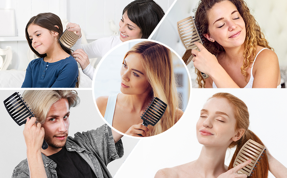 detangler hair voremy brush for women men kid hairstyle oil come it