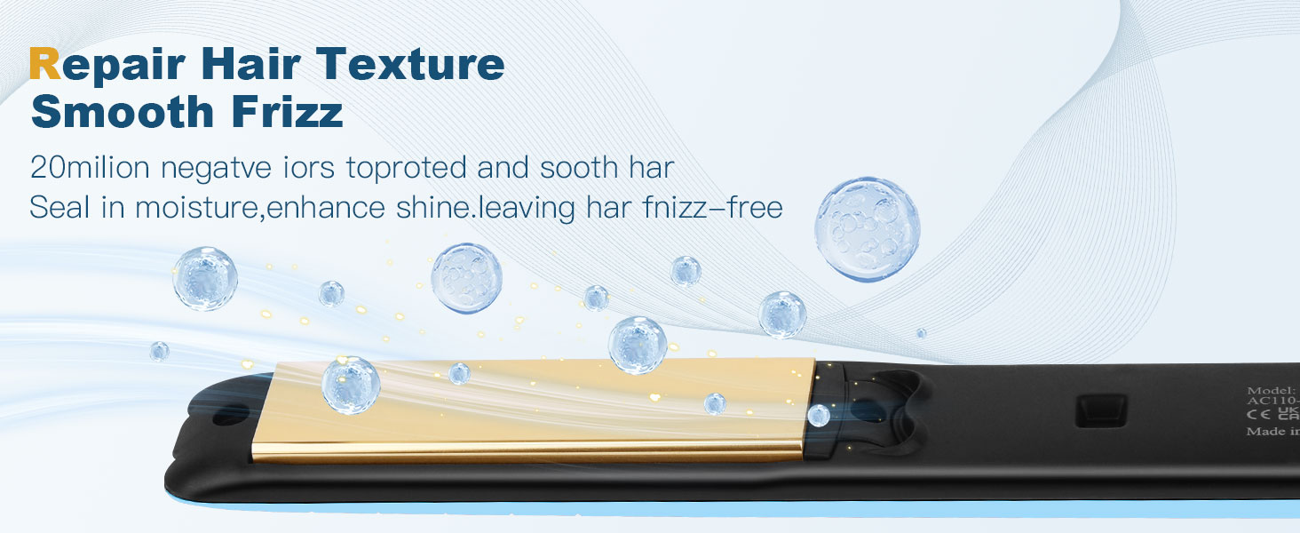 Ideal for All Hair Types – Adjustable Flat Iron for Coarse, Fine, Short, or Long Hair