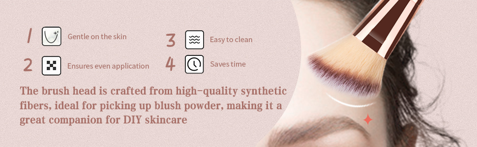 2Pack Dual-ended Makeup Brushes for Contouring, Blending, and Bronzing