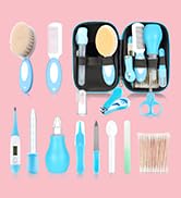 WXA Baby Grooming Kit，Infant Safety Care Setwith Hair Brush Comb Nail Clipper Nasal Aspirator, Ba...