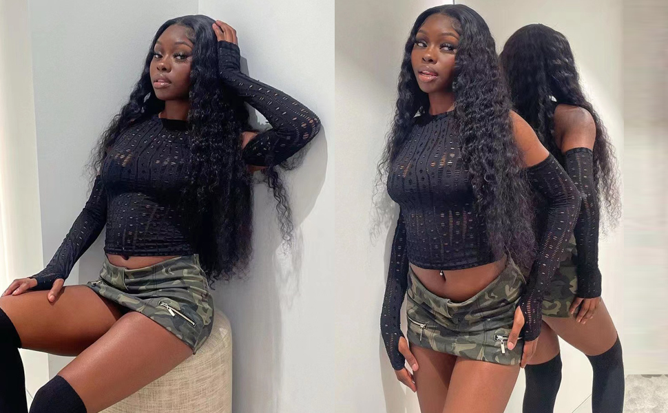water wave wig human hair