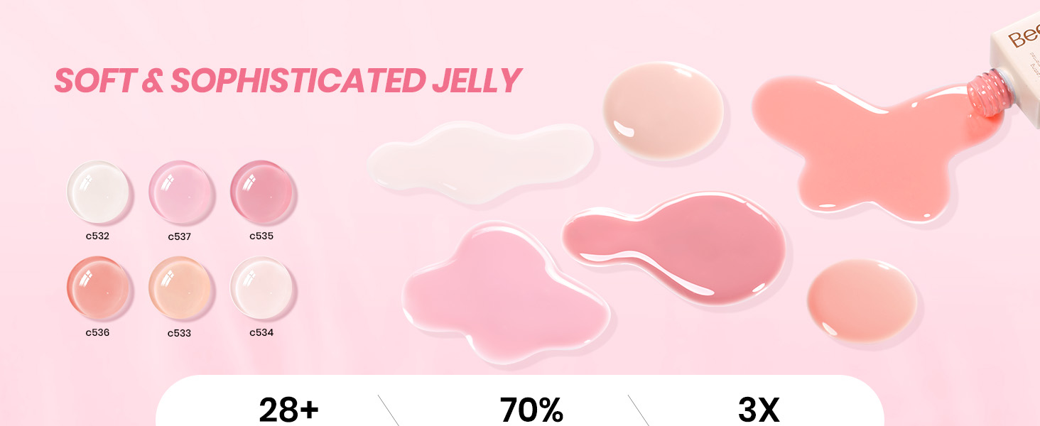 Beetles Jelly Gel Nail Polish Set