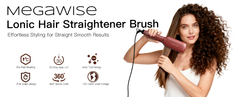 hair straightener brush