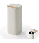 DASITON Makeup Brush Holder with Lid,4 Slots Makeup Brush Organizer,Automatic Lifting Makeup Cosm...
