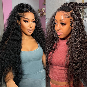 wet and wavy lace front wigs human hair
