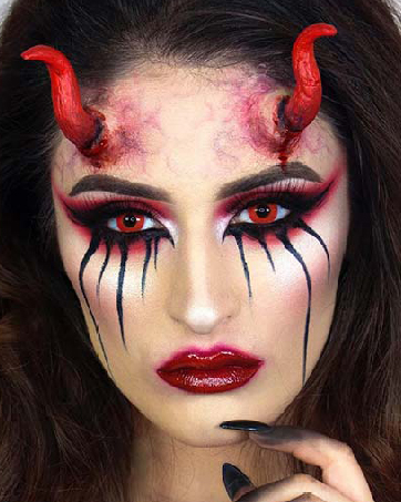 red eyeshadow makeup