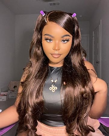13X6 HD Lace Front Brown Wigs Human Hair
