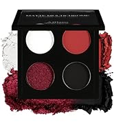 Afflano Gothic Red Makeup Eyeshadow Palette, Matte White Black Red Eye shadow, Ultra-Pigmented Ch...