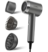 Hair Dryer, CONFU Hair Dryer with Diffuser, 1600W Professional Hairdryer, Portable Lightweight Fa...