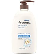 Aveeno Skin Relief Fragrance-Free Body Wash with Triple Oat Formula, Gentle Daily Cleanser for Se...