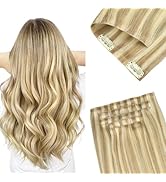 GOO GOO Invisi Edge Clip in Hair Extensions 20inch 150g 7Pcs Injected Seamless PU Clip in Hair Ex...