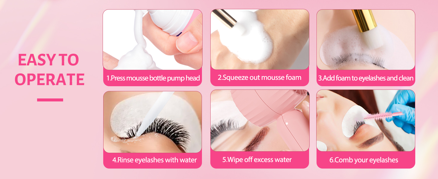 eyelash cleanser for extensions